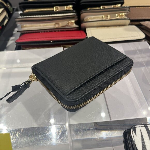 NWT Marc Jacobs LEATHER ZIP AROUND WALLET S134L01RE22 BLACK - Picture 5 of 12